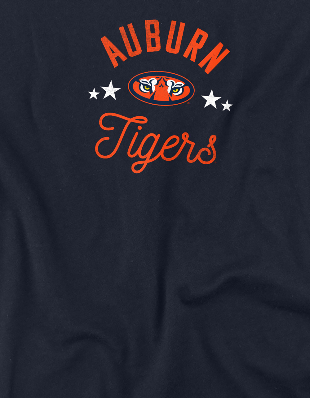 AUBURN UNIVERSITY Tigers Womens Cropped Tee - NAVY