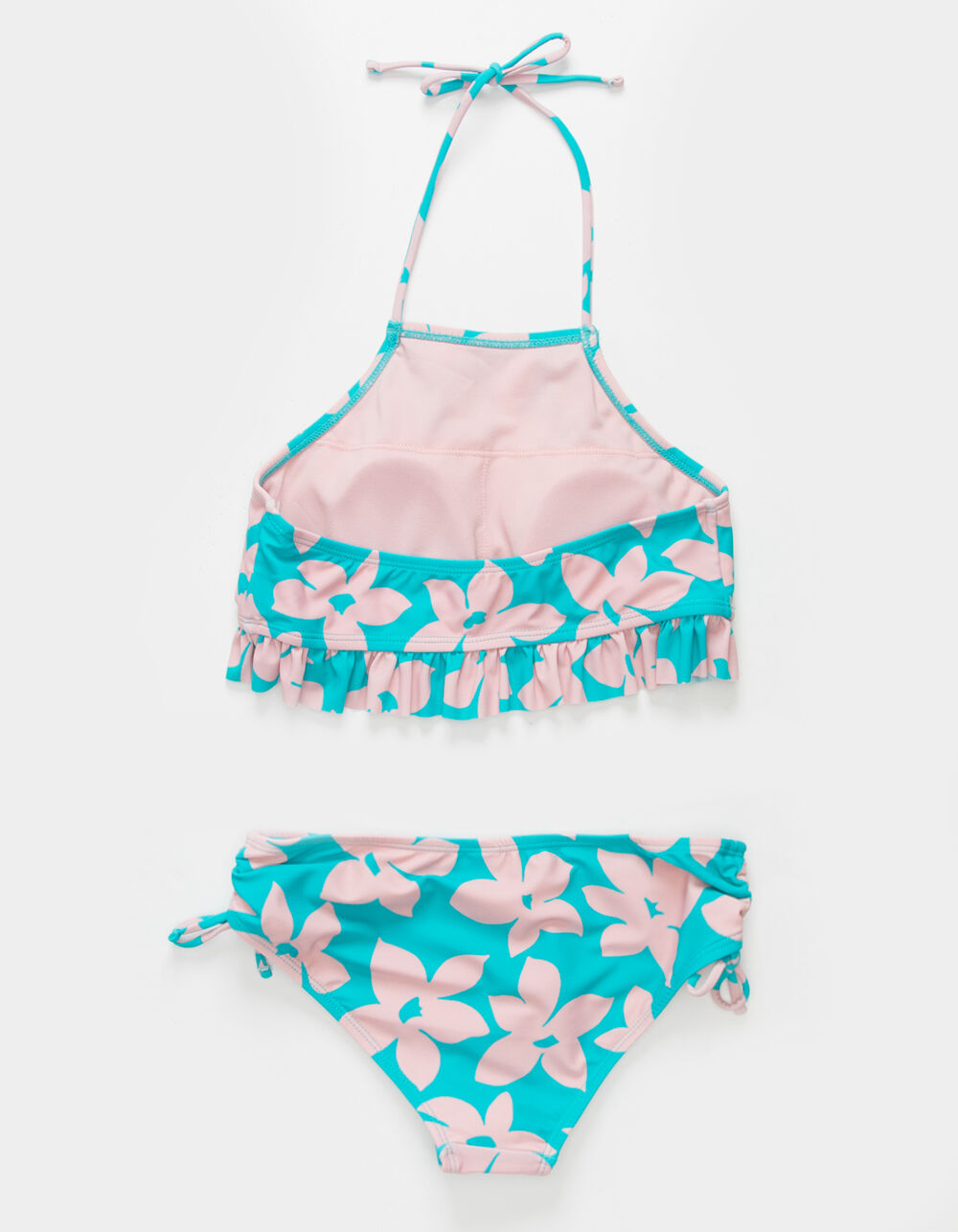 RAISINS Guava Island High Neck Girls Bikini Set - BLUE/PINK | Tillys
