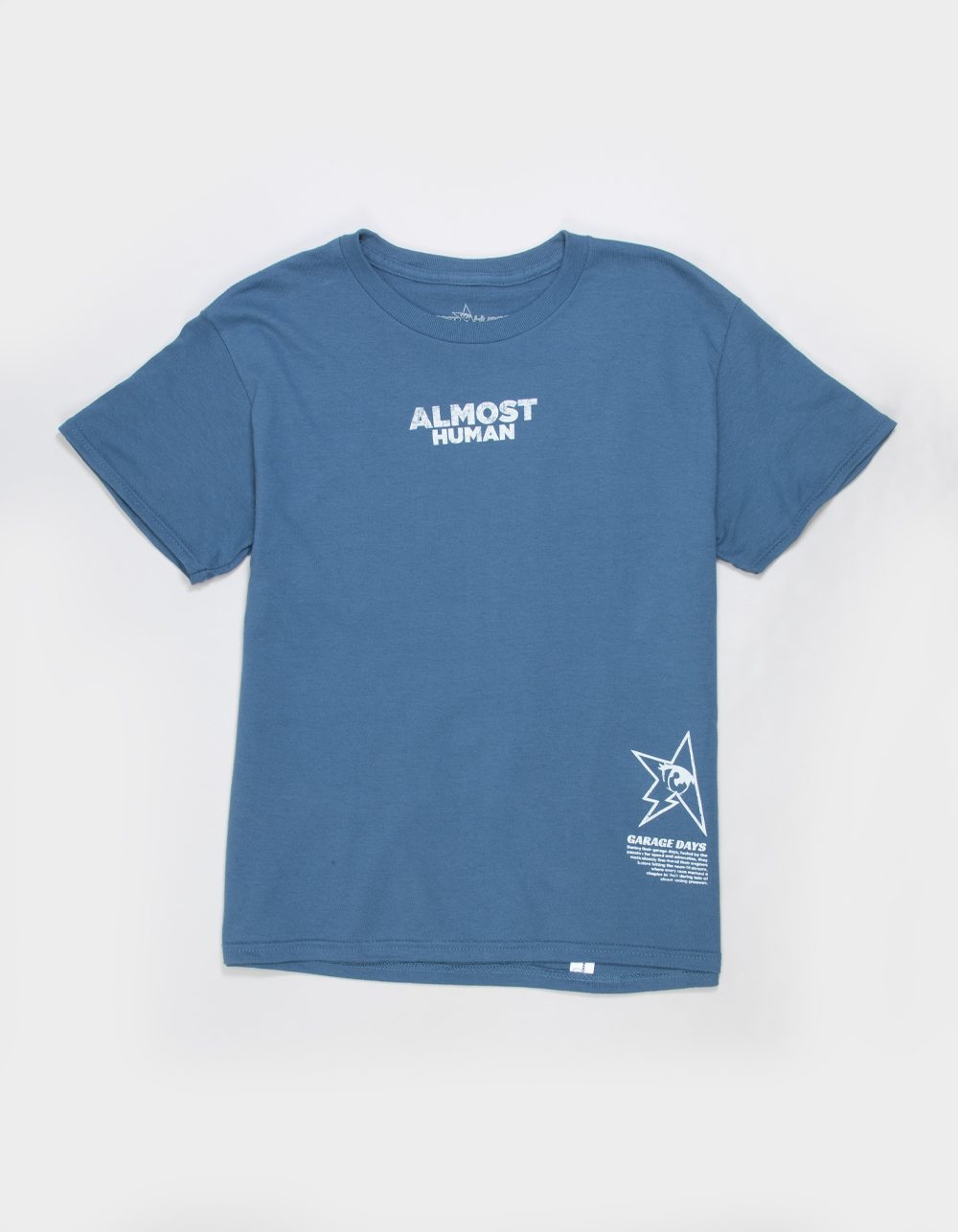 ALMOST HUMAN Garage Boys Tee - SLATE BLUE
