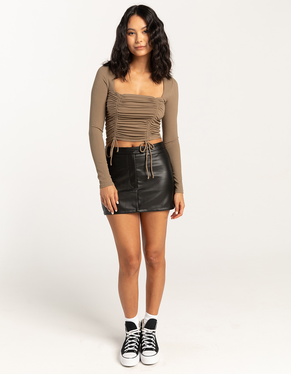 WEST OF MELROSE Faux Leather Womens Mini Skirt - BLACK | Tillys