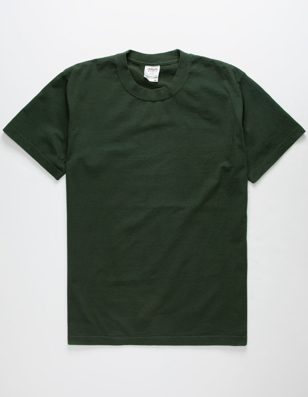 SHAKA WEAR Heavyweight Garment Dye Mens Moss T-Shirt image number 0