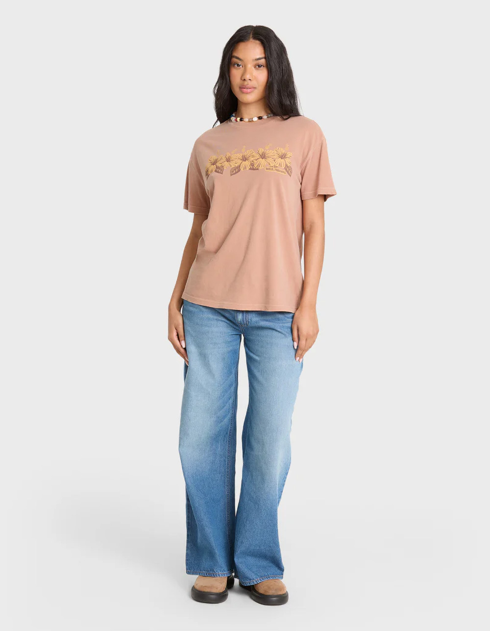BILLABONG Hello Sundown Womens Tee - LIGHT TAN