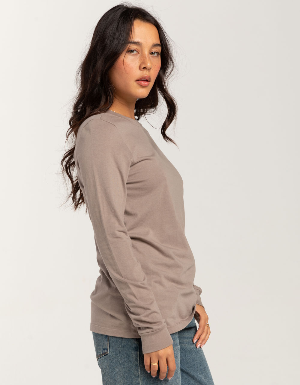 FOX Sensory Womens Long Sleeve Tee - TAUPE