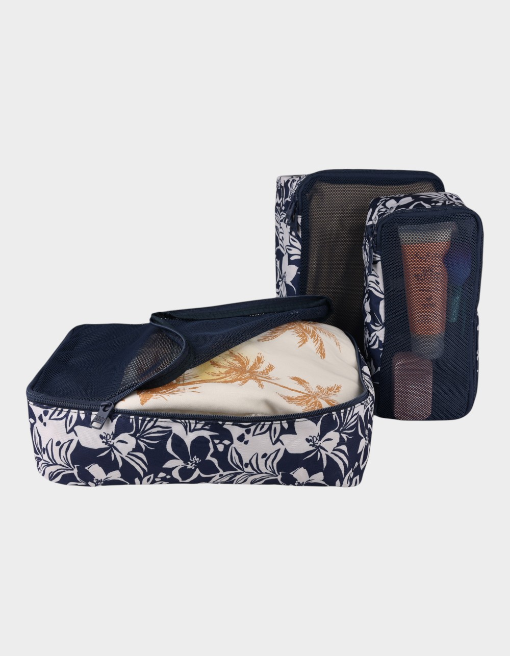 ROXY Packing Cube Set - NAVY/WHITE