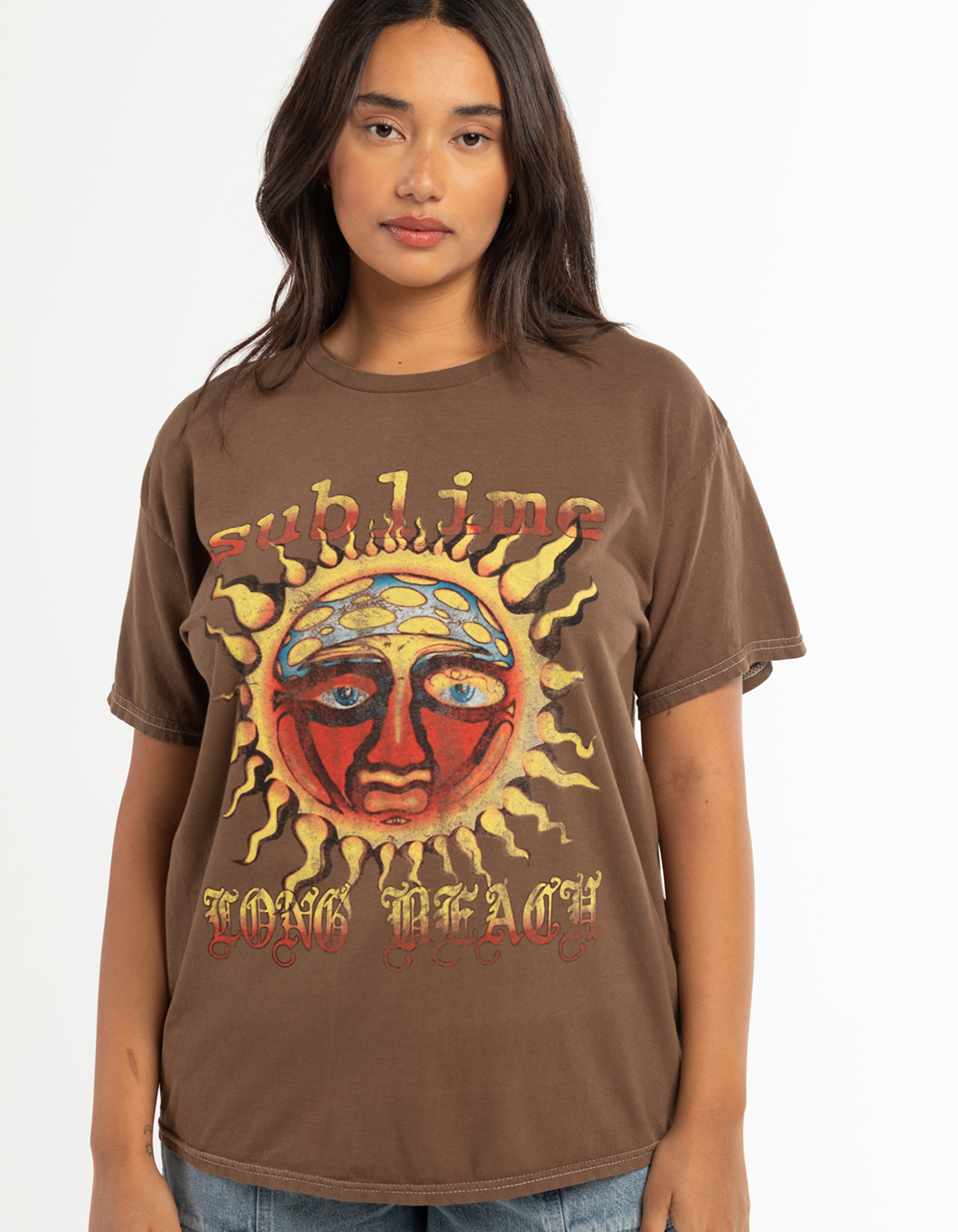 SUBLIME Long Beach Womens Oversized Tee - BROWN | Tillys