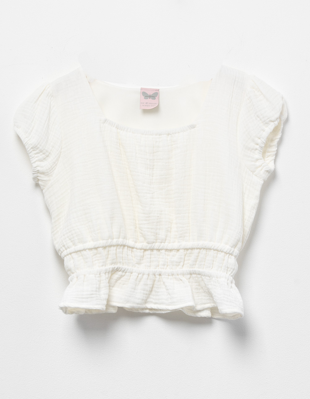 solid peplum top