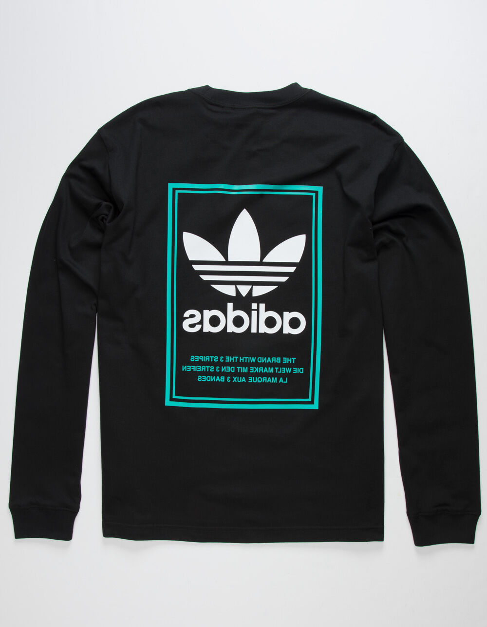 ADIDAS Tongue Label Mens TShirt BLACK Tillys