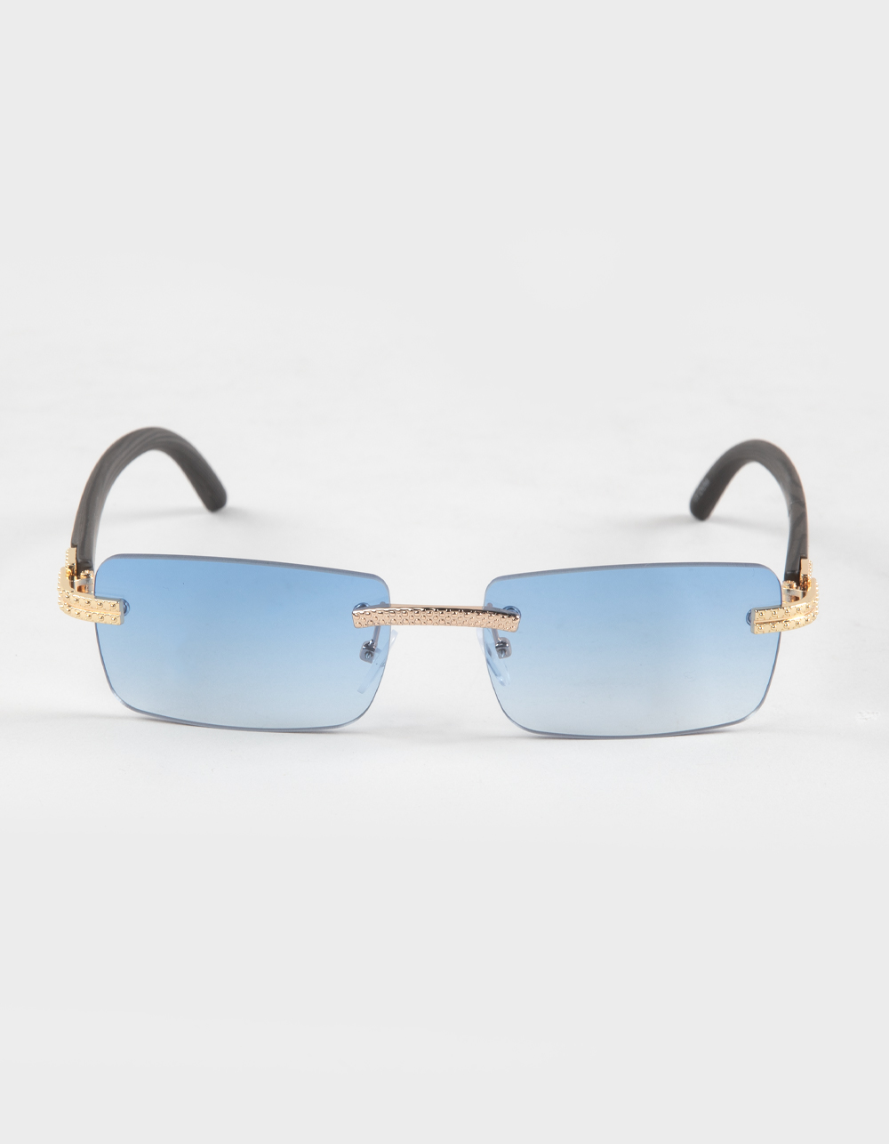 RSQ Rectangle Rimless Sunglasses - MULTI