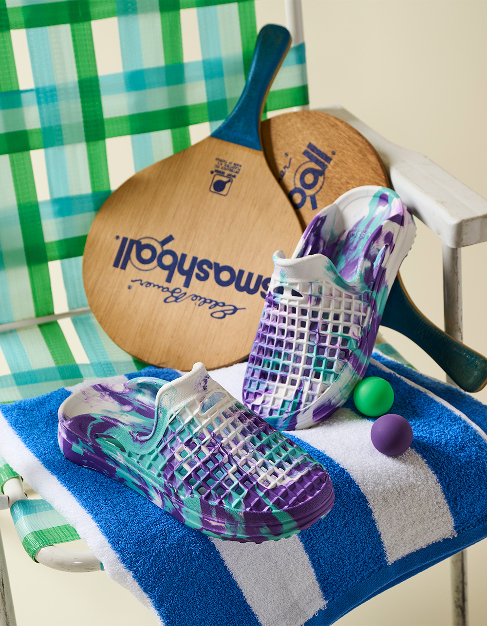 LUSSO CLOUD x F JERRY Scenario Mens Slides - FJ SWIRL