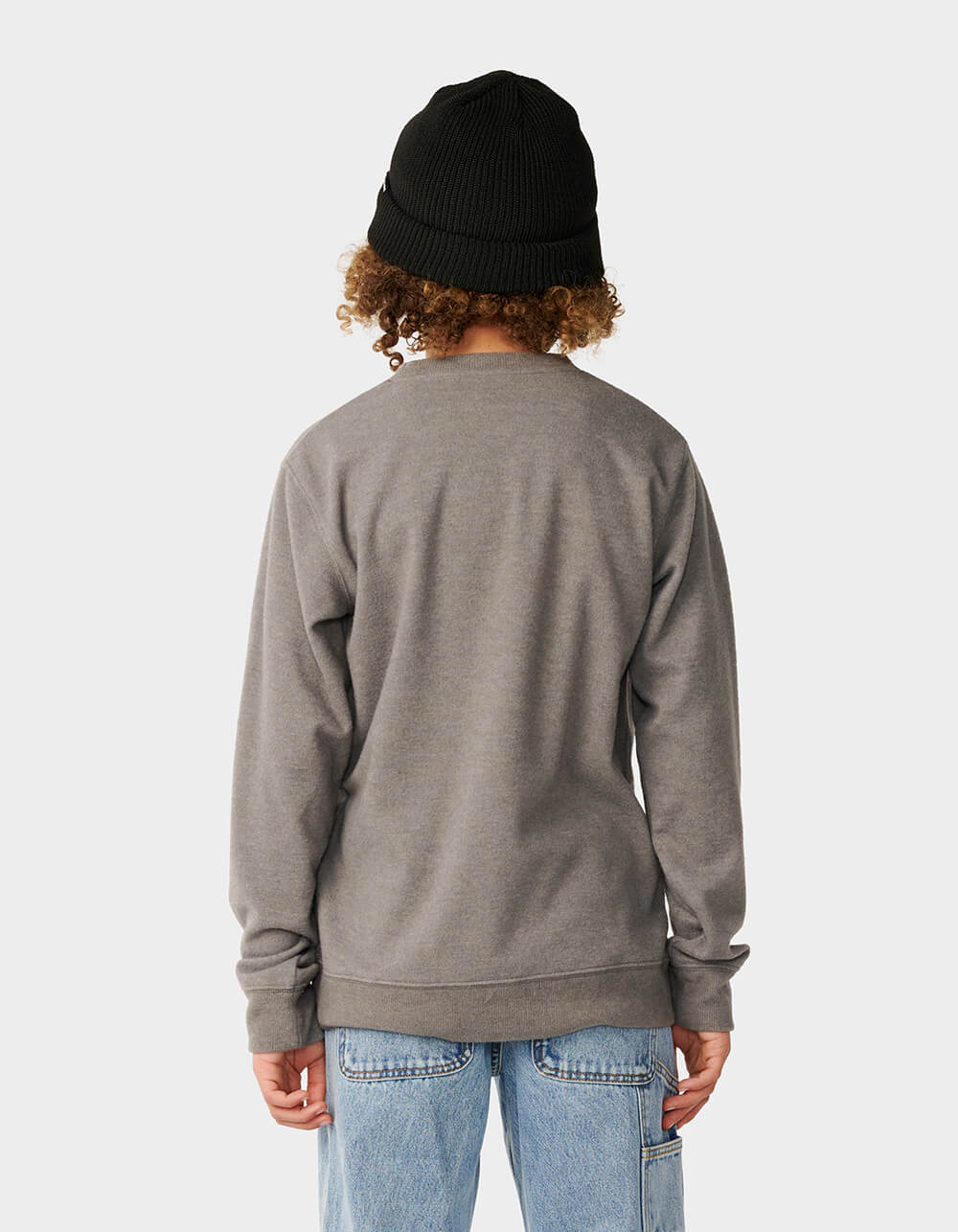 RIP CURL Grid Boys Crewneck Sweatshirt - GRAY