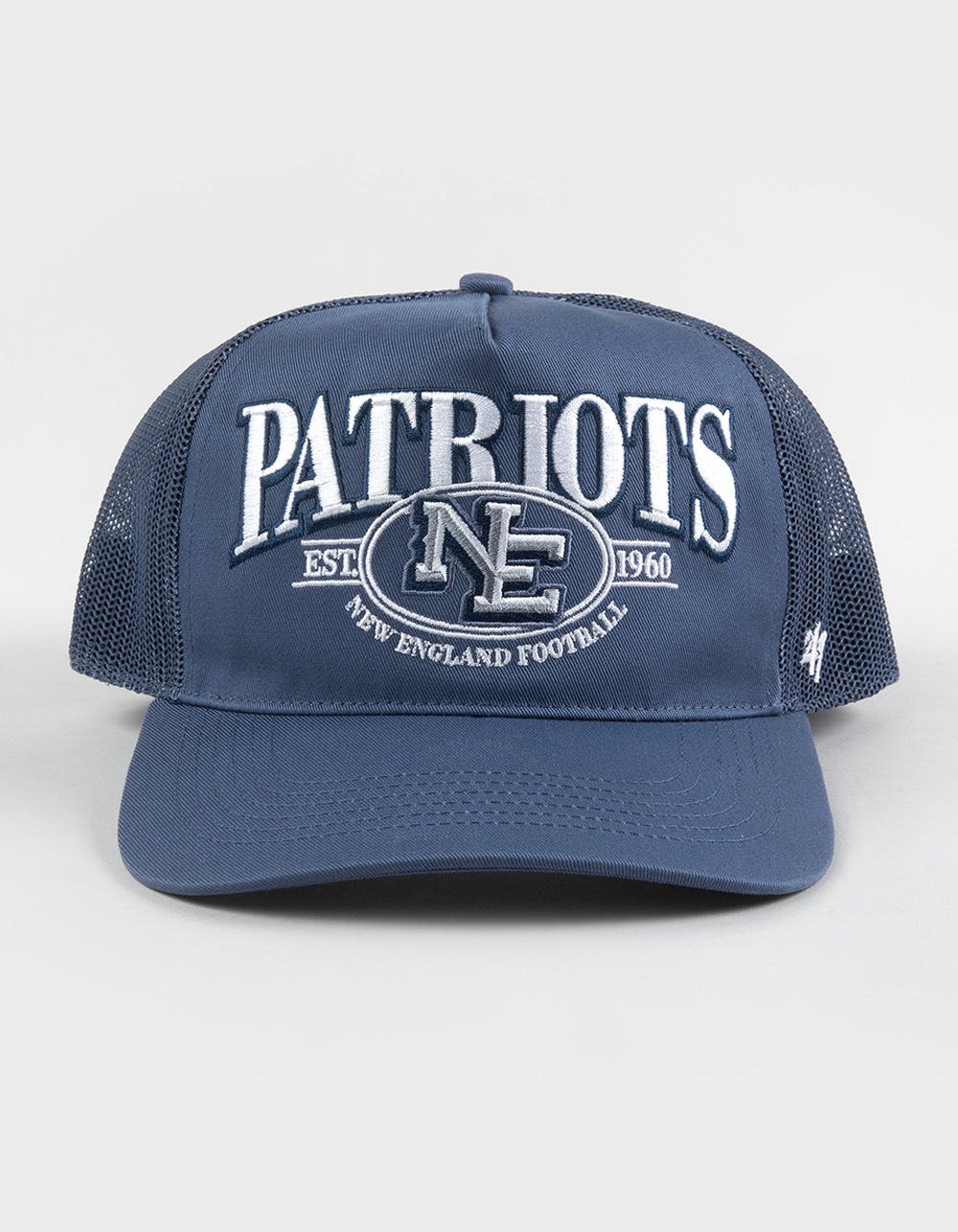 47 BRAND New England Patriots Deluxia '47 Hitch Trucker Hat - BLUE COMBO