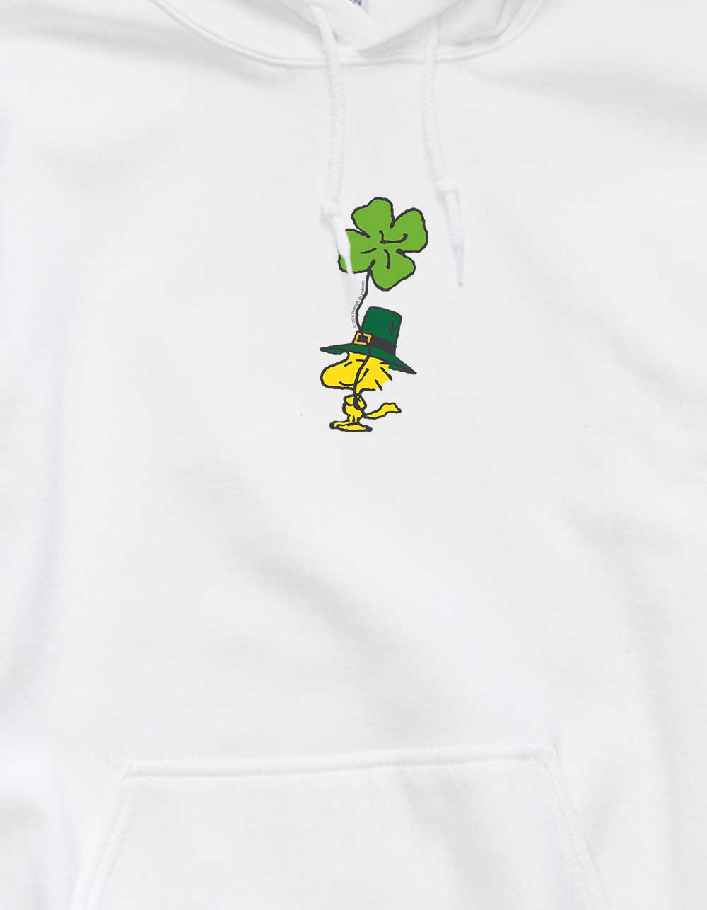 PEANUTS Woodstock Four Leaf Clover Unisex Hoodie - WHITE