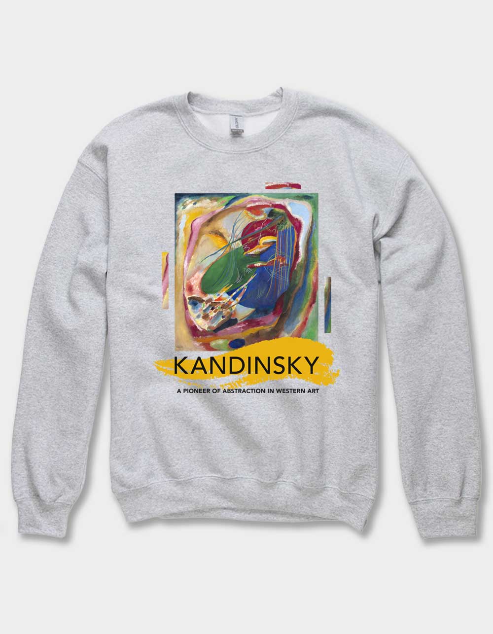 KANDINSKY Pioneer Of Abstraction Unisex Crewneck Sweatshirt - HEATHER GRAY