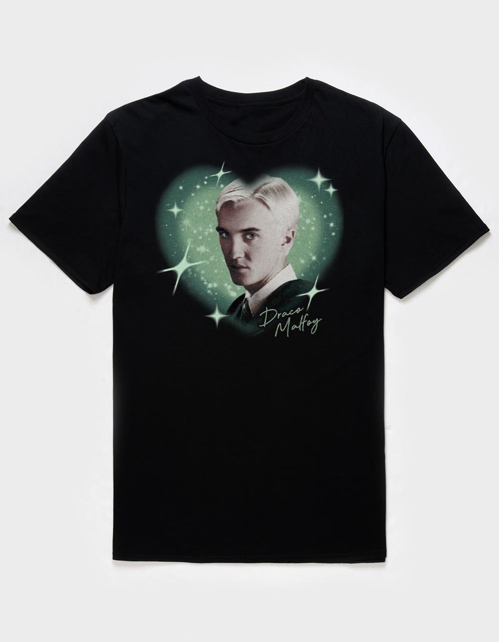 HARRY POTTER Draco Malfoy Heart Unisex Tee - BLACK