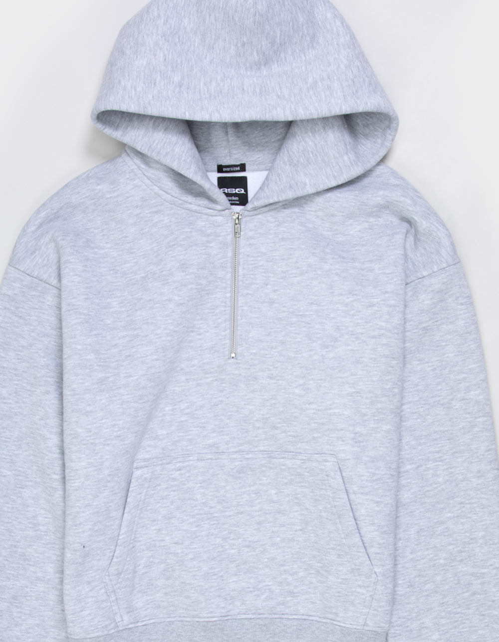 RSQ Mens Quarter Zip Hoodie - HEATHER GRAY