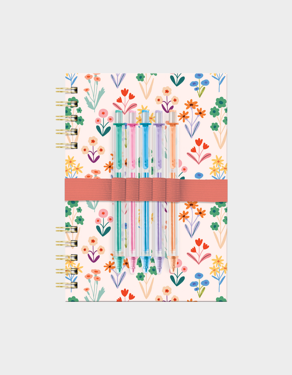 STUDIO OH! Meadow Lane Harper Split-Spiral Notebook & Pen Set - MULTI