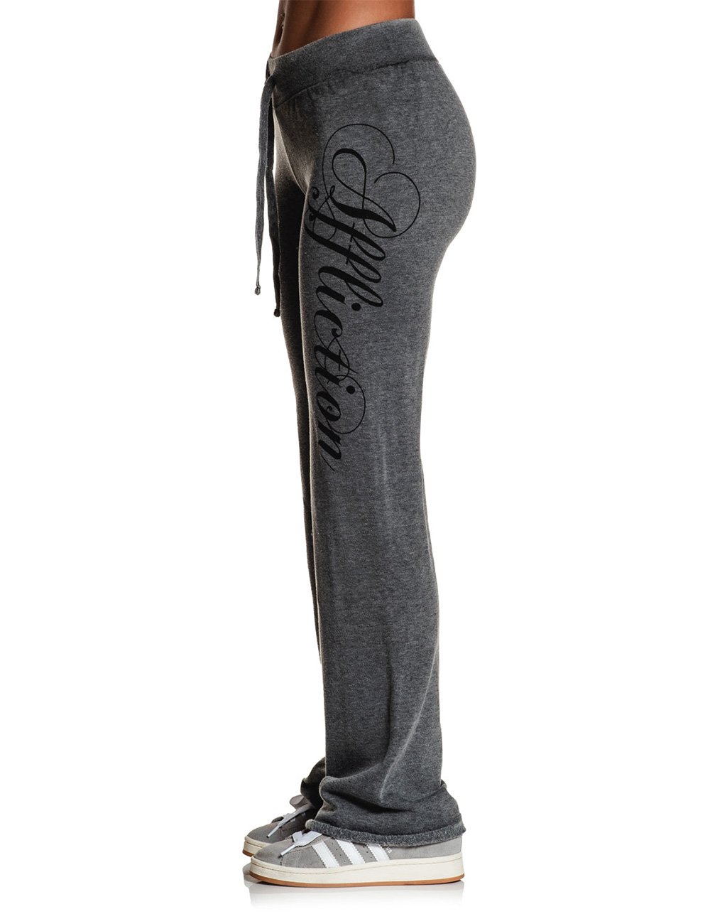 AFFLICTION Roses For The Dead Womens Sweatpants - OFF-BLACK