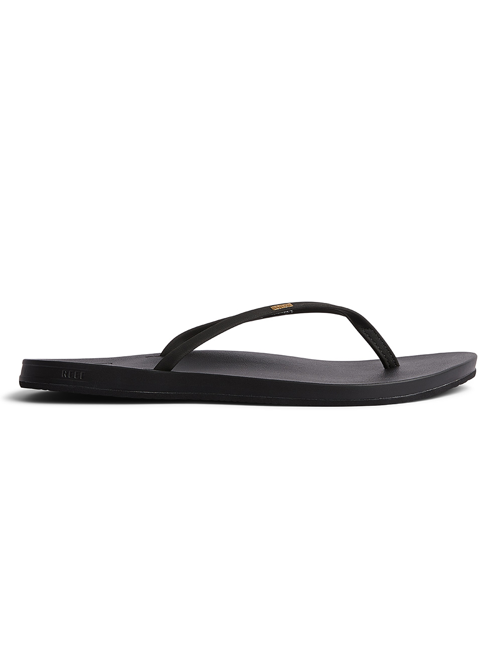 REEF Cushion Bounce Slim Womens Flip Flops - BLACK