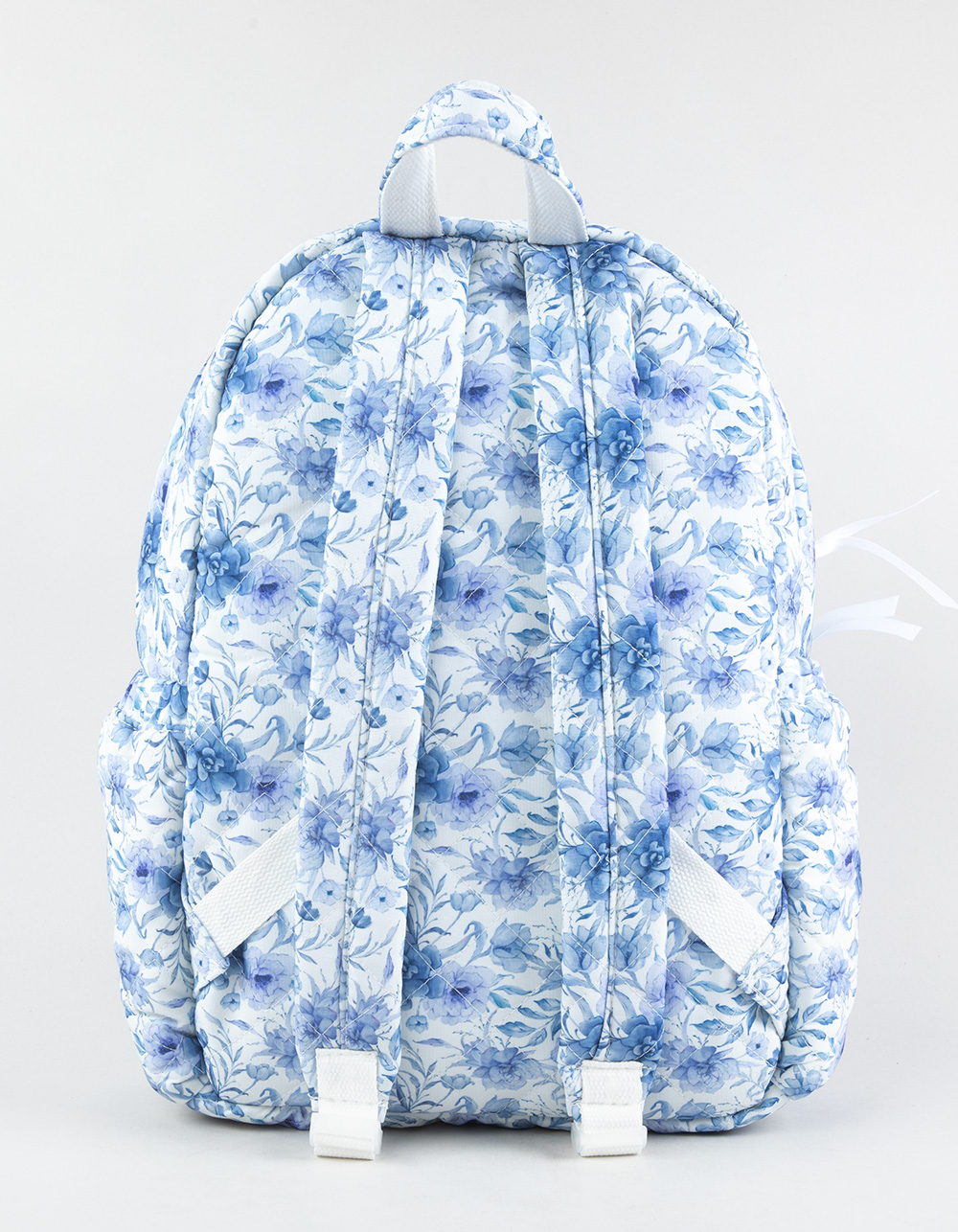 TILLYS Quilted Floral Backpack - BLUE COMBO