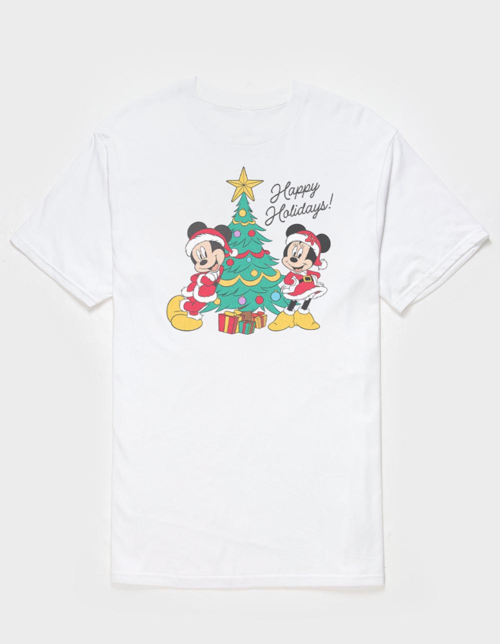 DISNEY Happy Holidays Tree Unisex Tee - WHITE