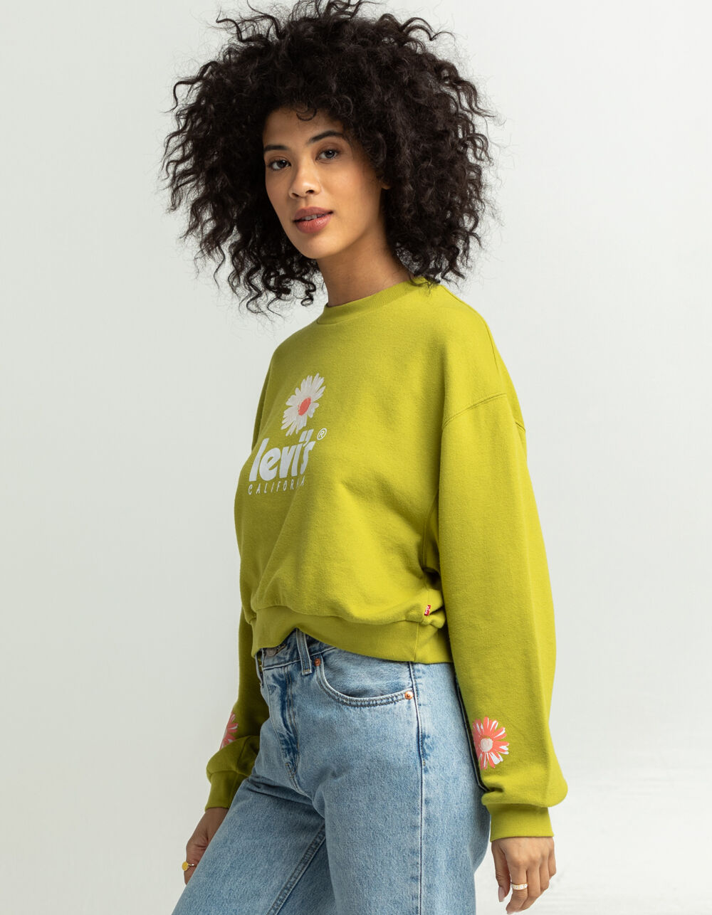 Graphic Vintage Womens Crop Sweatshirt 