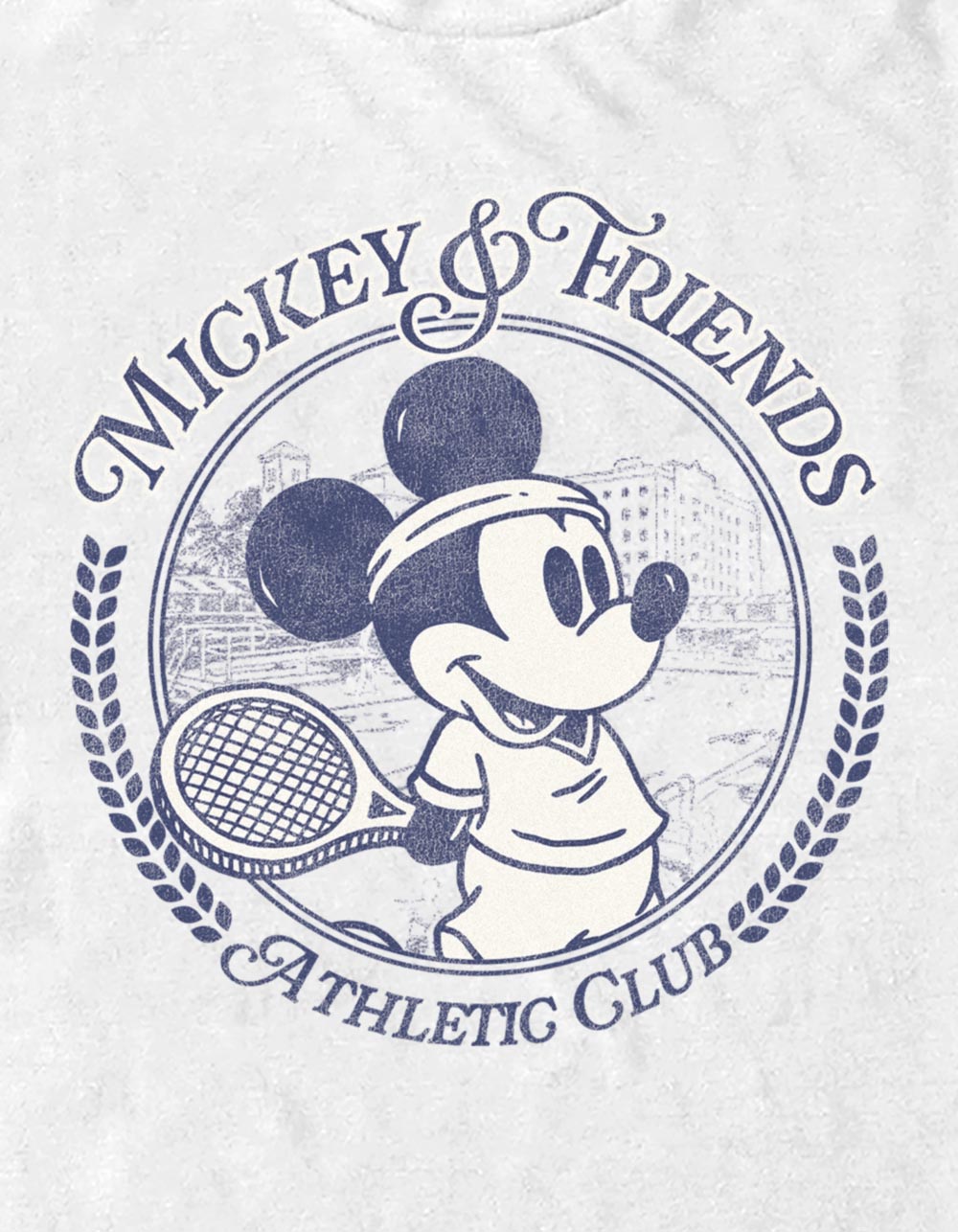 DISNEY Mickey Tennis Club Unisex Tee - WHITE