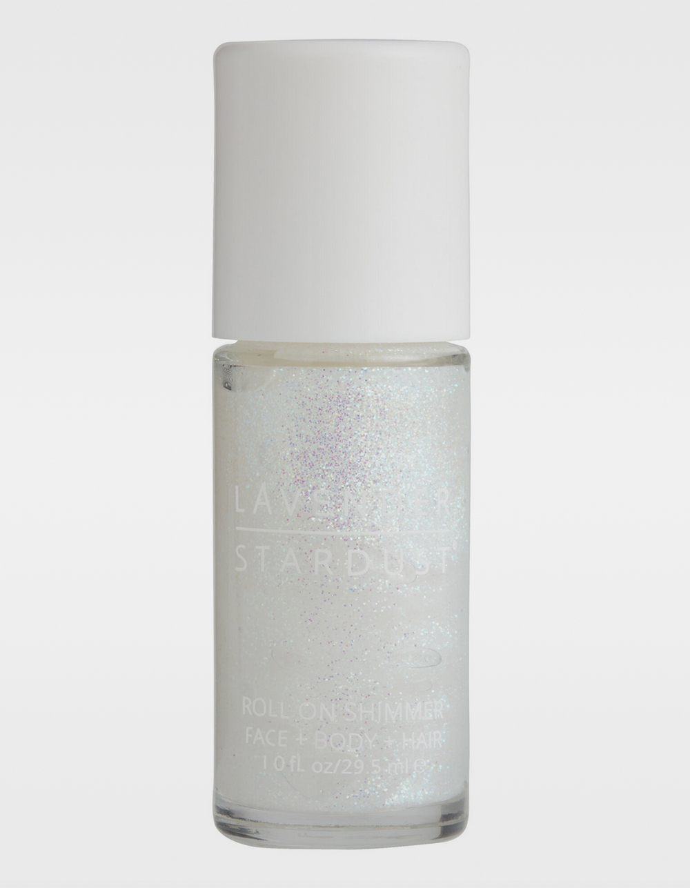 LAVENDER STARDUST Iridescent Spirit Glitter Roll-On Shimmer - WHITE