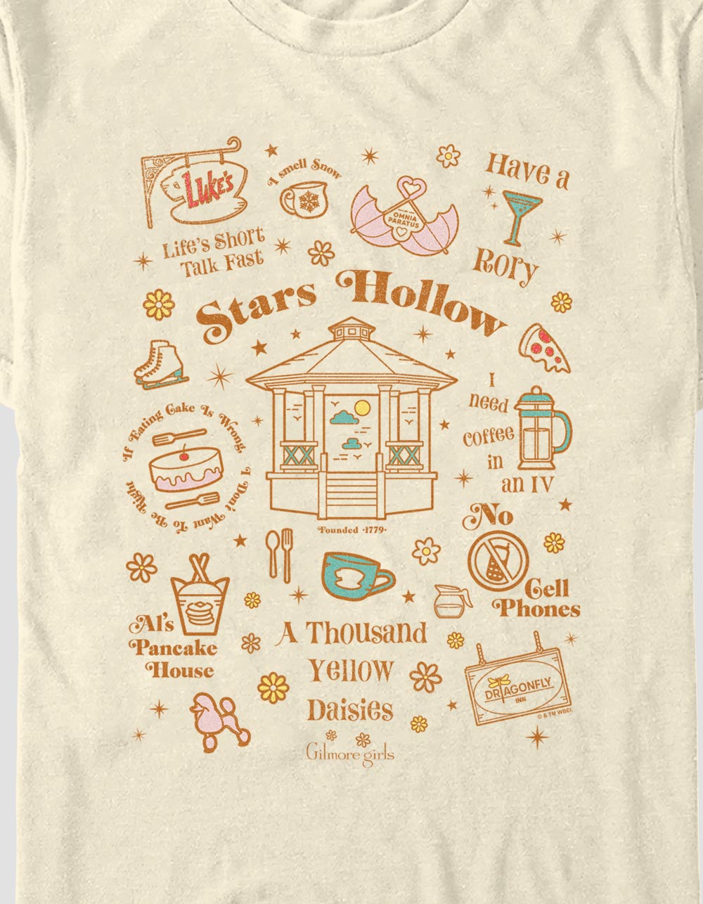 GILMORE GIRLS Stars Hollow Jumble Unisex Tee