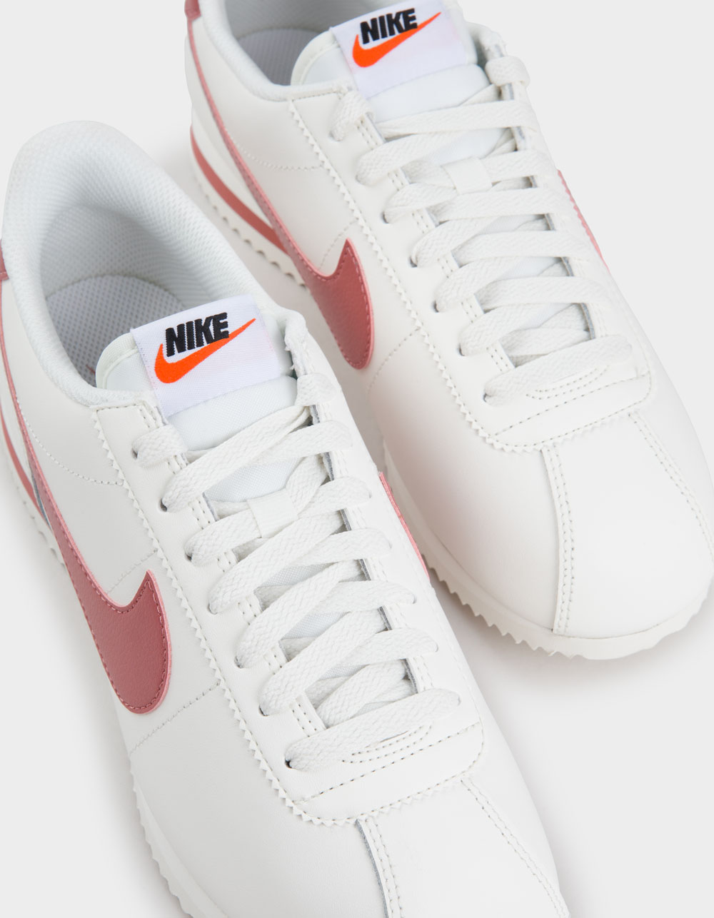 NIKE Cortez Womens Shoes - WHITE/RUST