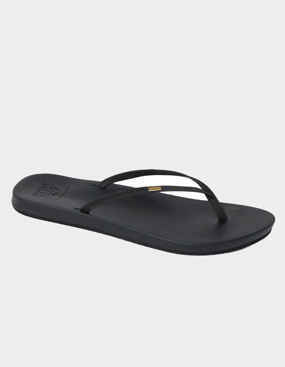 REEF Cushion Bounce Slim Womens Flip Flops - BLACK