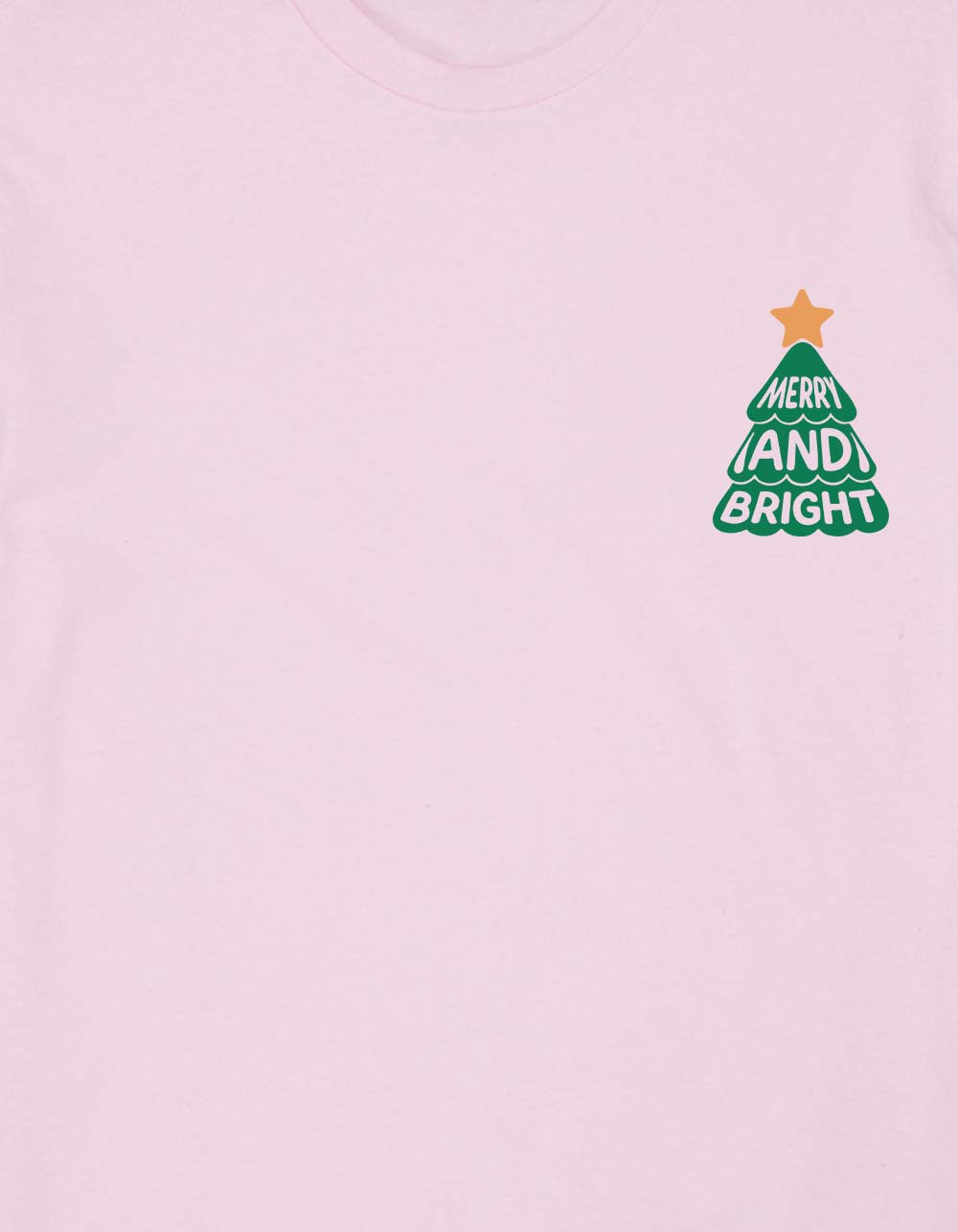 TREE Merry And Bright Floral Unisex Tee - LIGHT PINK