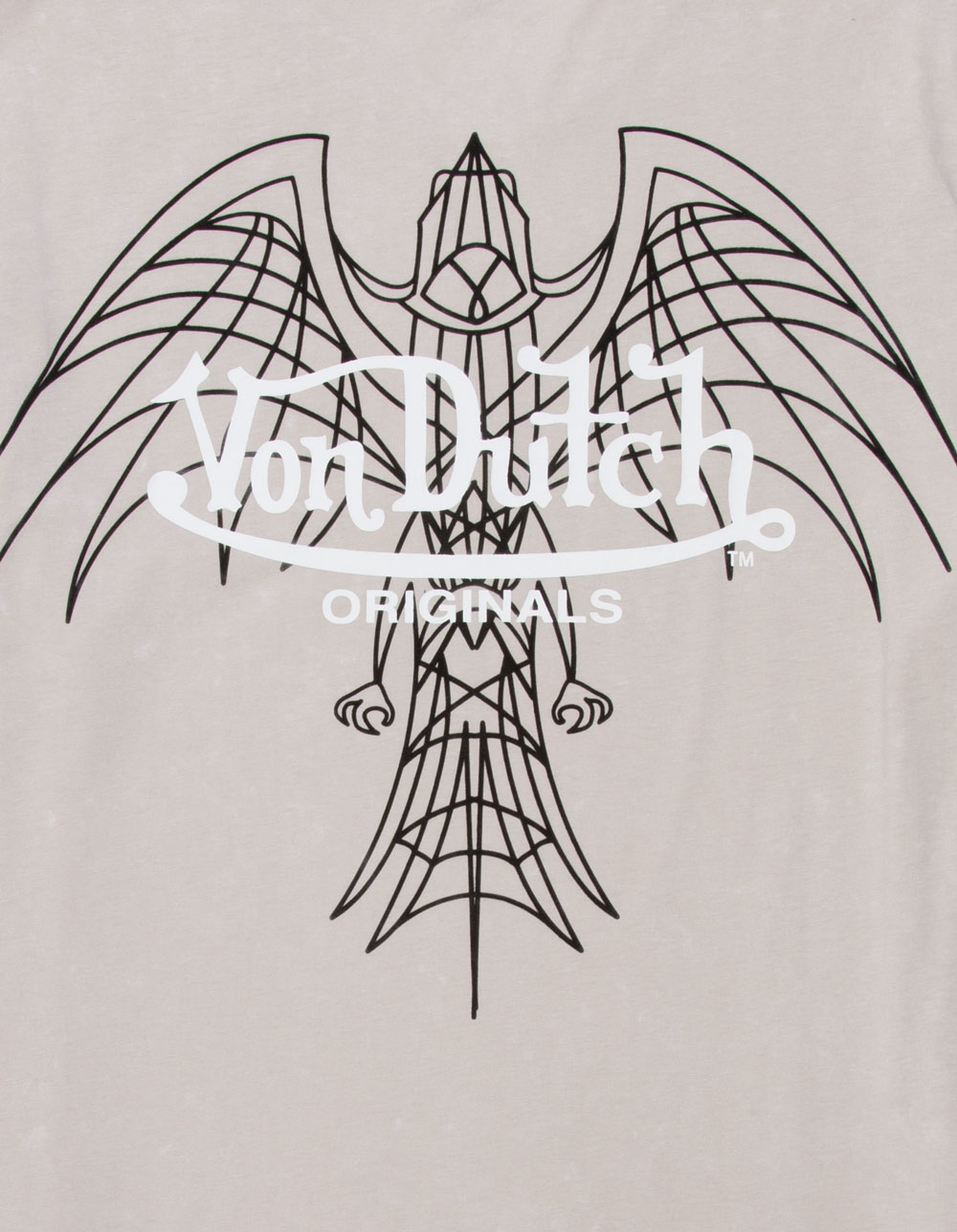 VON DUTCH Flight Mens Tee - CREAM