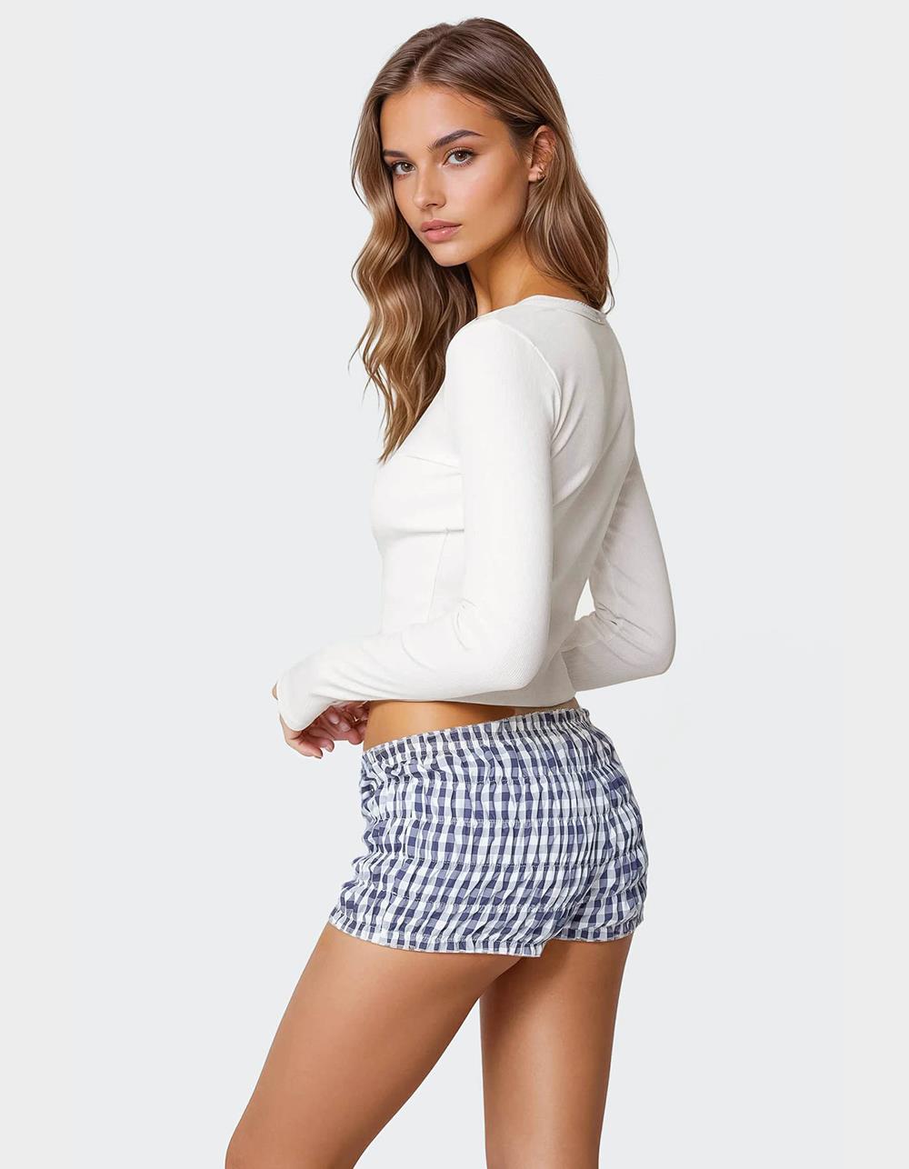 EDIKTED Shilo Ribbed Cardigan - WHITE