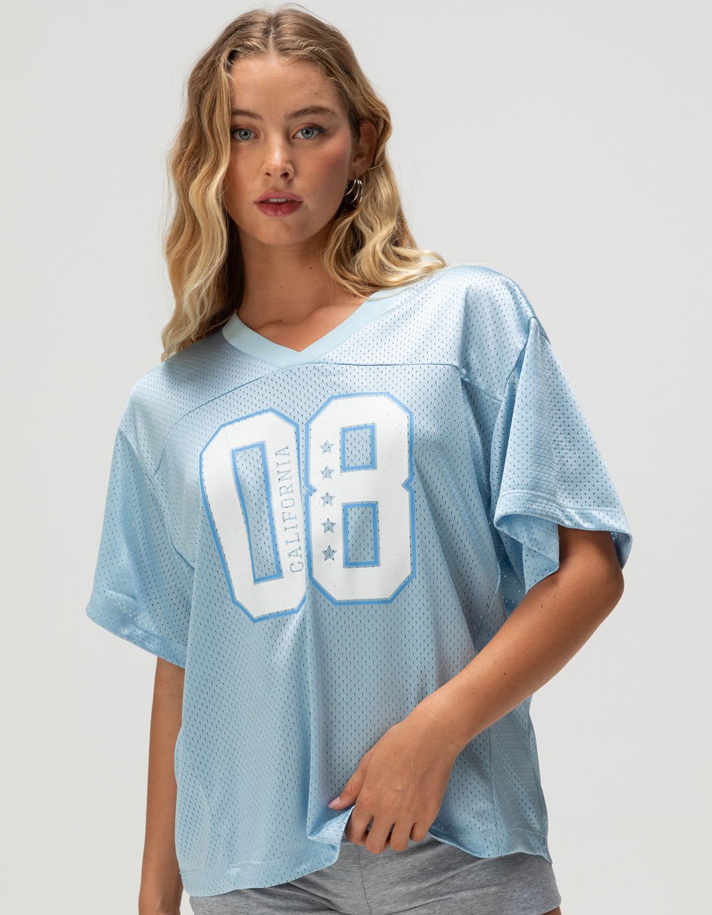 RSQ Womens 08 California Jersey - LIGHT BLUE