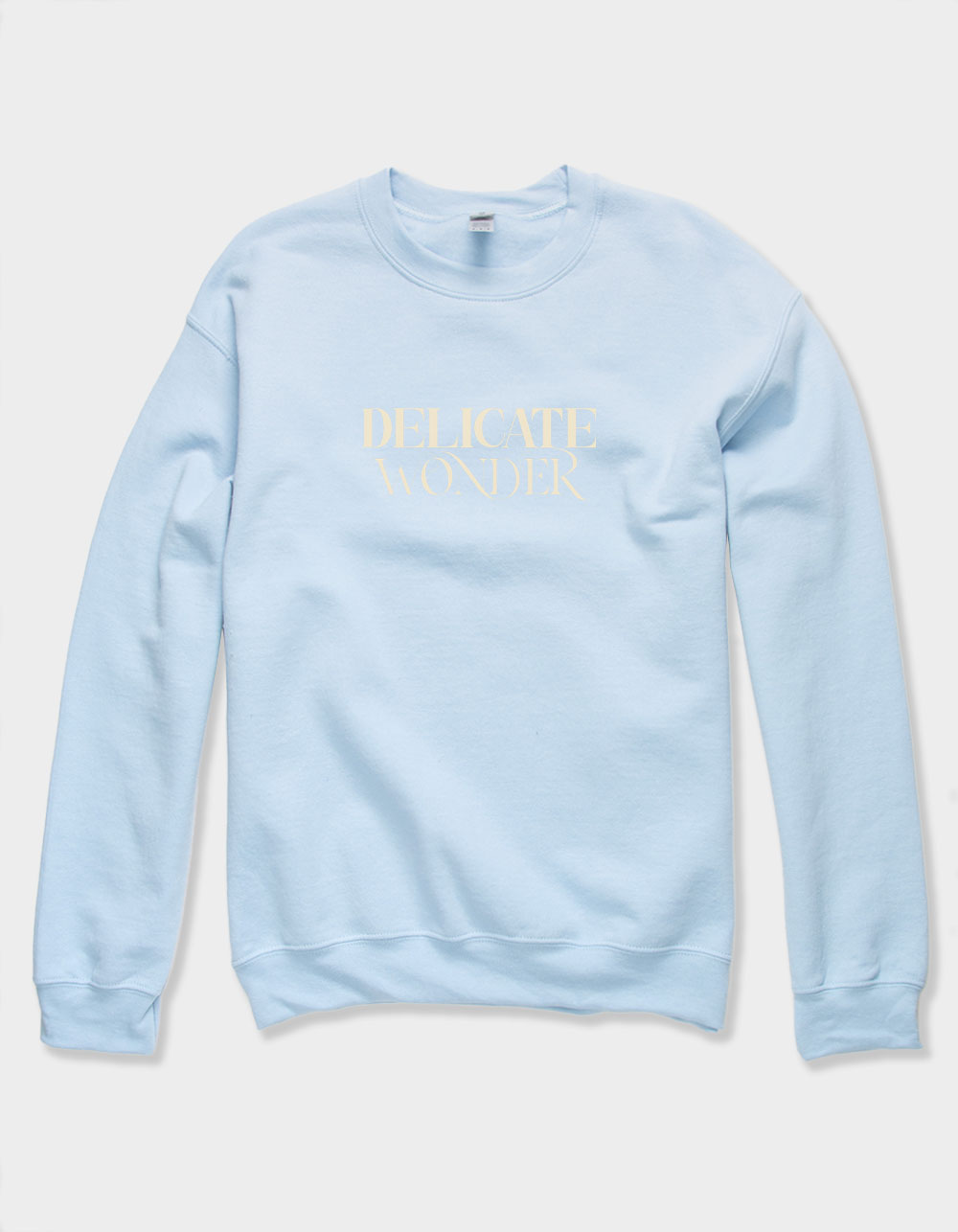 FLOWER Delicate Wonder Unisex Crewneck Sweatshirt - LIGHT BLUE