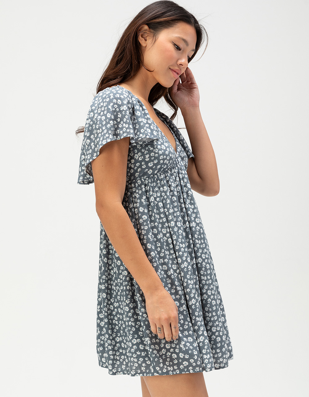 SALTY CREW Mainland Mini Dress - BLUE COMBO