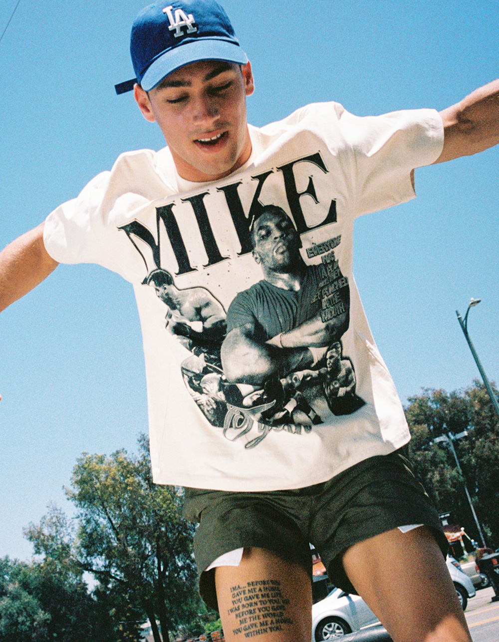 MIKE TYSON Mike's Plan Mens Boxy Tee - CREAM