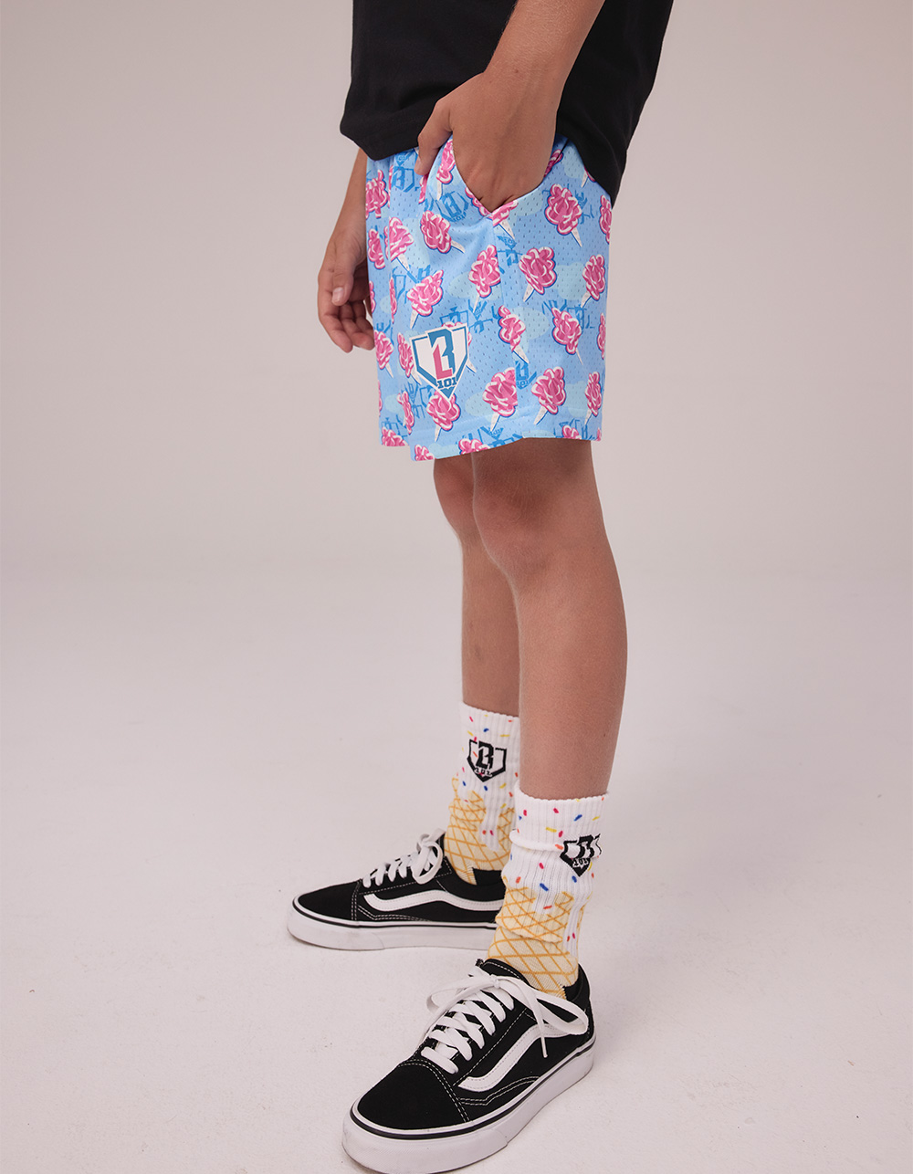BASEBALL LIFESTYLE 101 Home Run Sugar Boys Shorts - PINK/BLUE