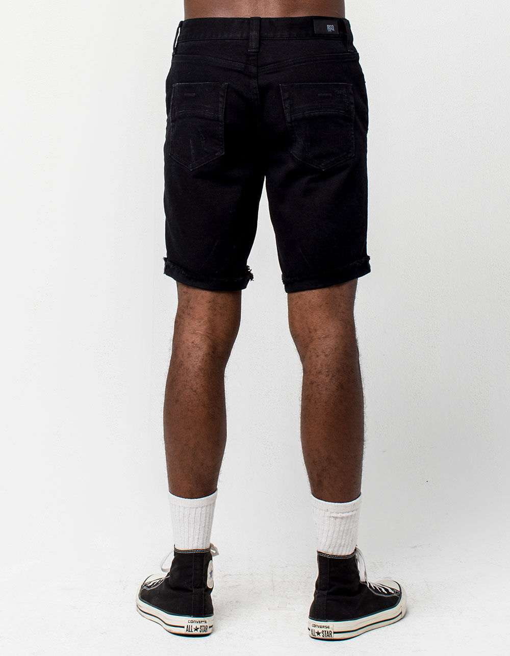 RSQ London Skinny Mens Denim Shorts - BLACK | Tillys