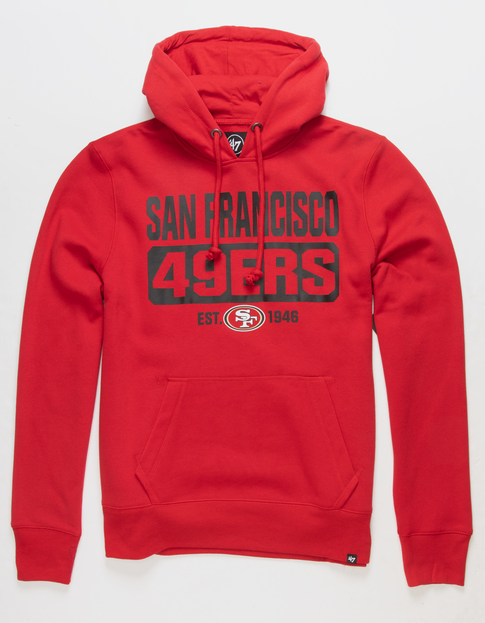 47 BRAND San Francisco 49ers Mens Hoodie - RED