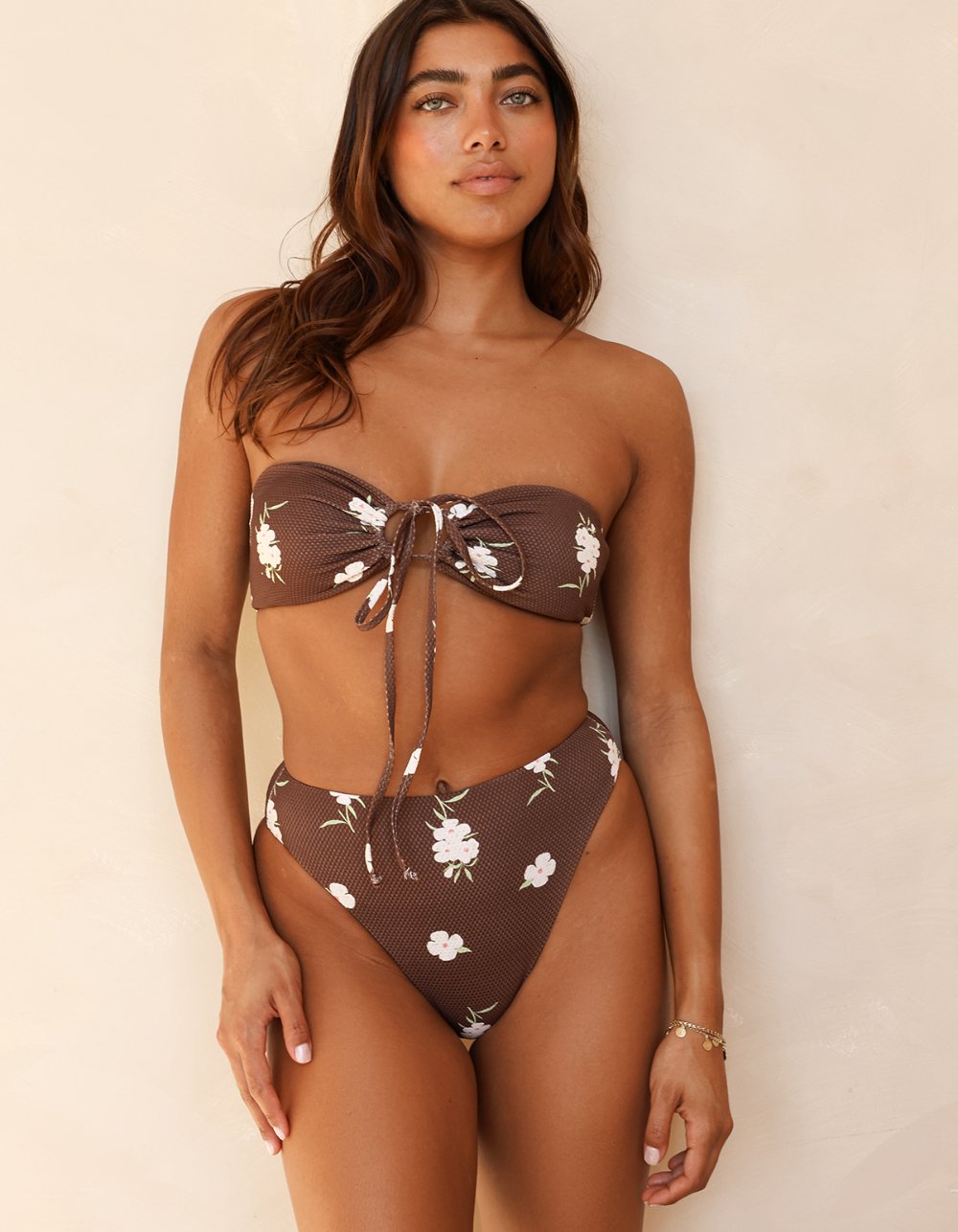 DIPPIN' DAISY'S Amalfi String Tie Bandeau Bikini Top