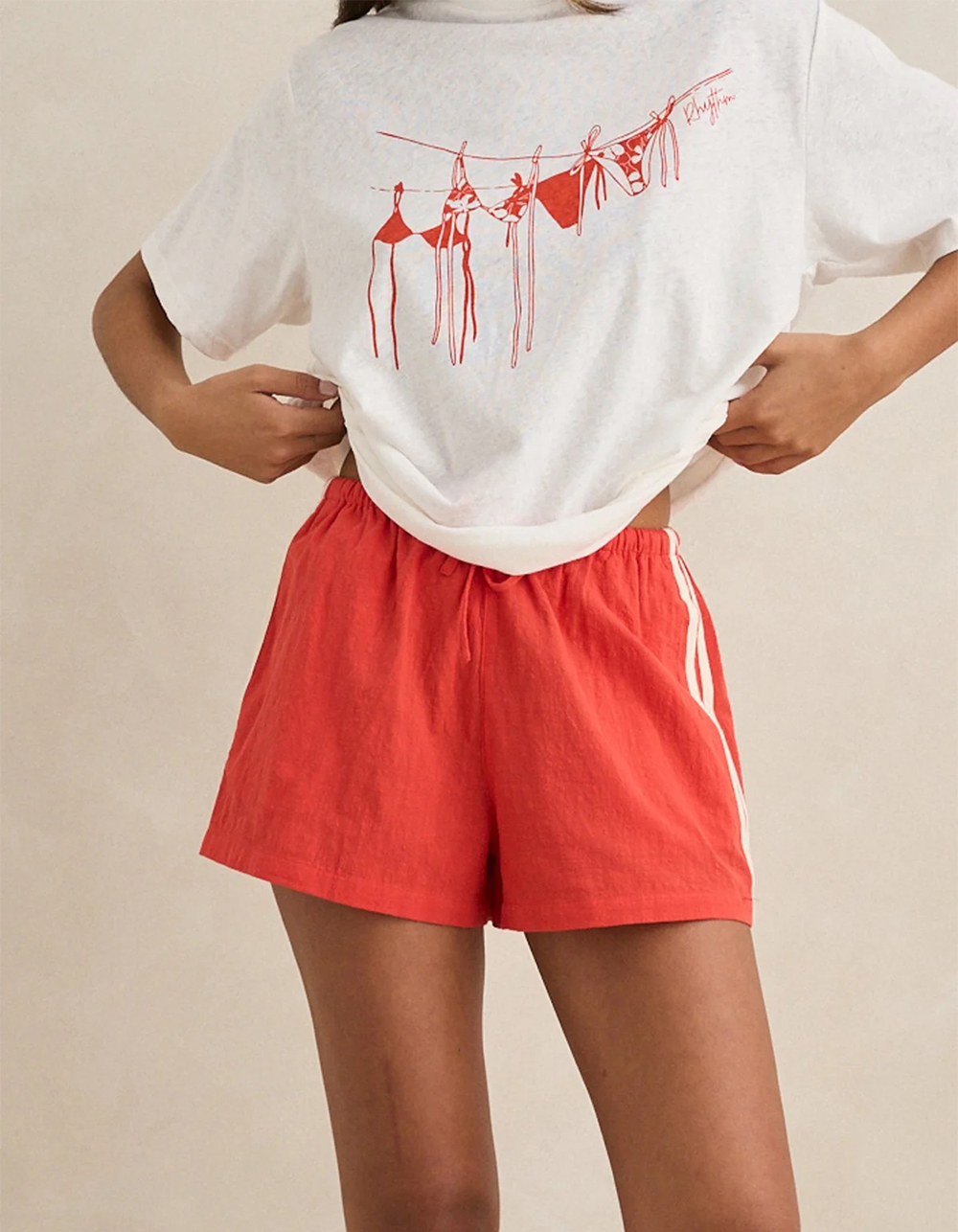 RHYTHM Isadora Womens Shorts - RED