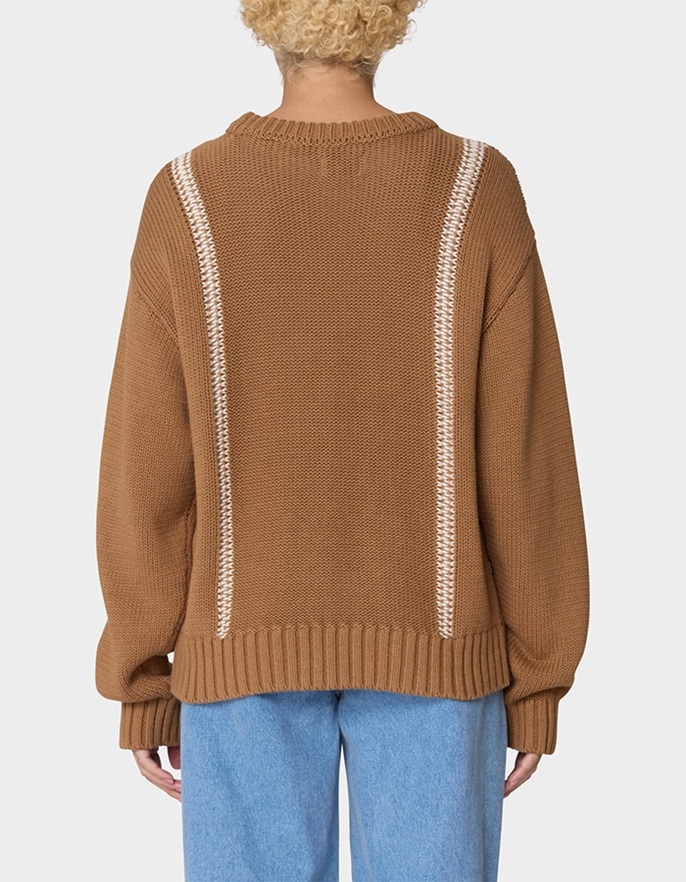 OBEY Mend Stitch Womens Sweater - LIGHT BROWN