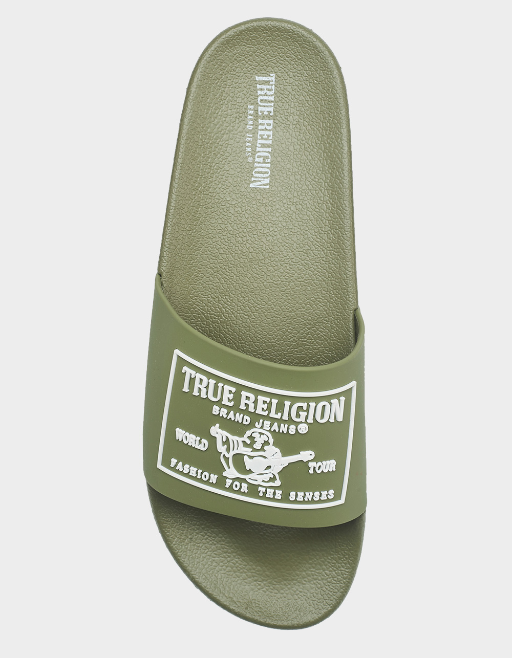 TRUE RELIGION Kendrick Logo Mens Slide - LT GREEN