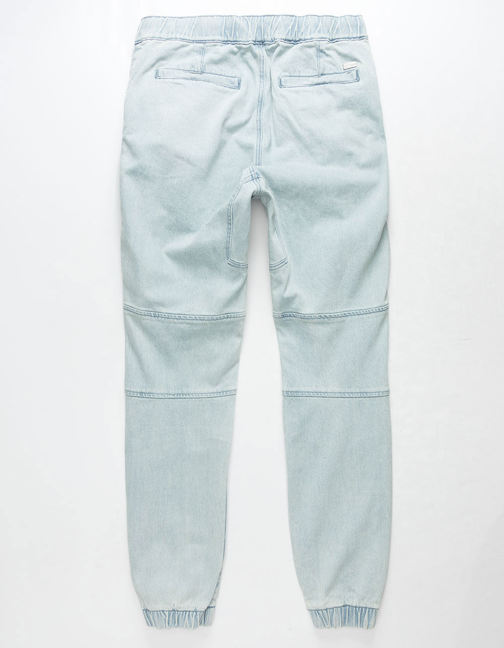 EAST POINTE Ripped Denim Mens Moto Jogger Pants image number 4