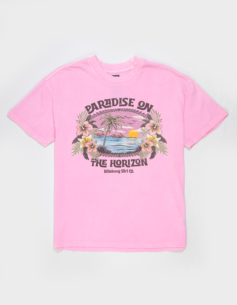 BILLABONG Horizon Womens Boyfriend Tee - PINK