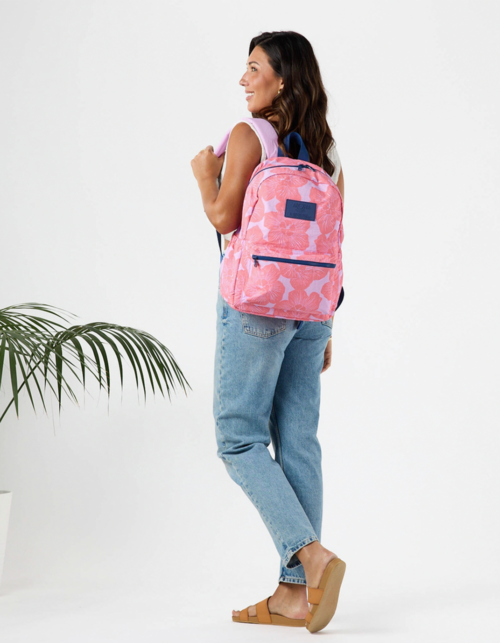 ALOHA Collection Purau Keep It Light Backpack - CORAL COMBO