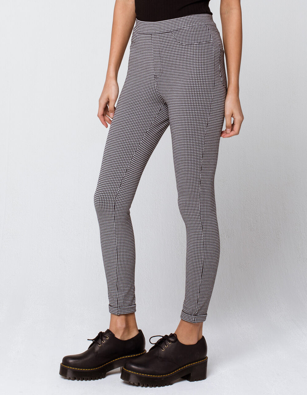 IVY & MAIN Houndstooth Womens Skinny Pants image number 2