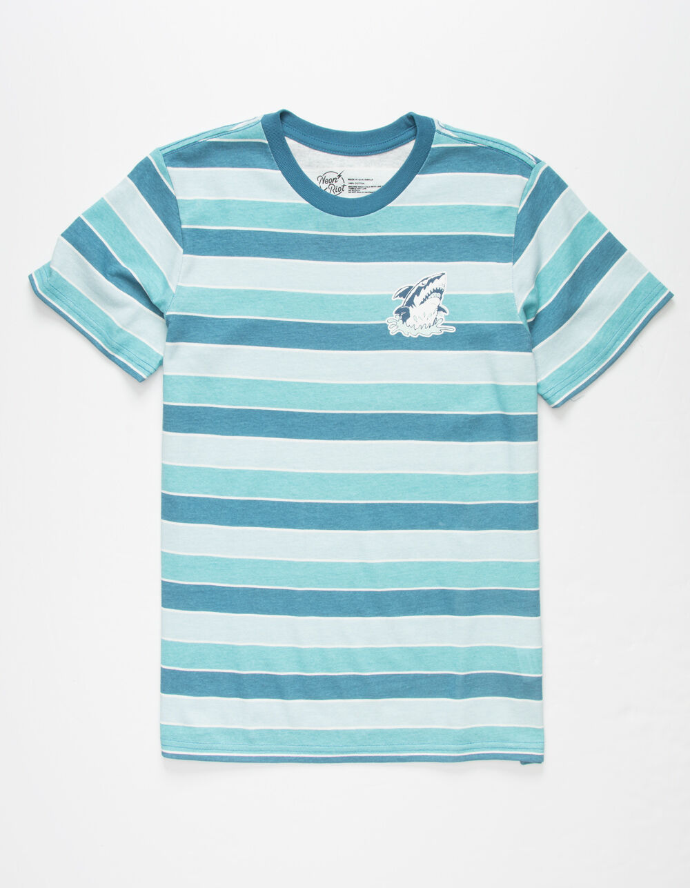 NEON RIOT Shark Jump Stripe Boys T-Shirt - BLUE | Tillys
