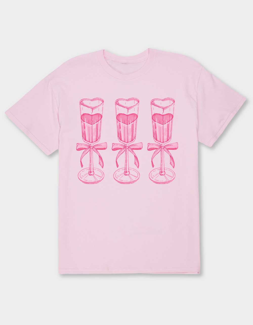 DRINK Heart Trio Unisex Tee - LIGHT PINK